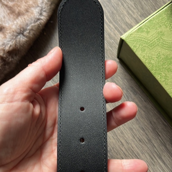Gucci GG belt with interlocking buckle - black. Sz 34/85. Worn 1x!!! - Picture 7 of 10